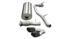 Cadillac Escalade Performance Exhaust - Single Side Exit - CORSA Performance - Cat Back - Black - `07-`10